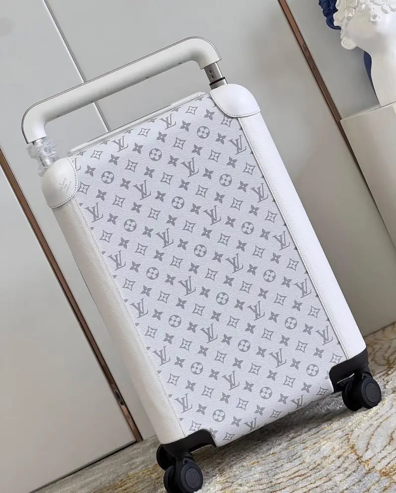 Valise Monogramme Blanche Premium – Format Voyage