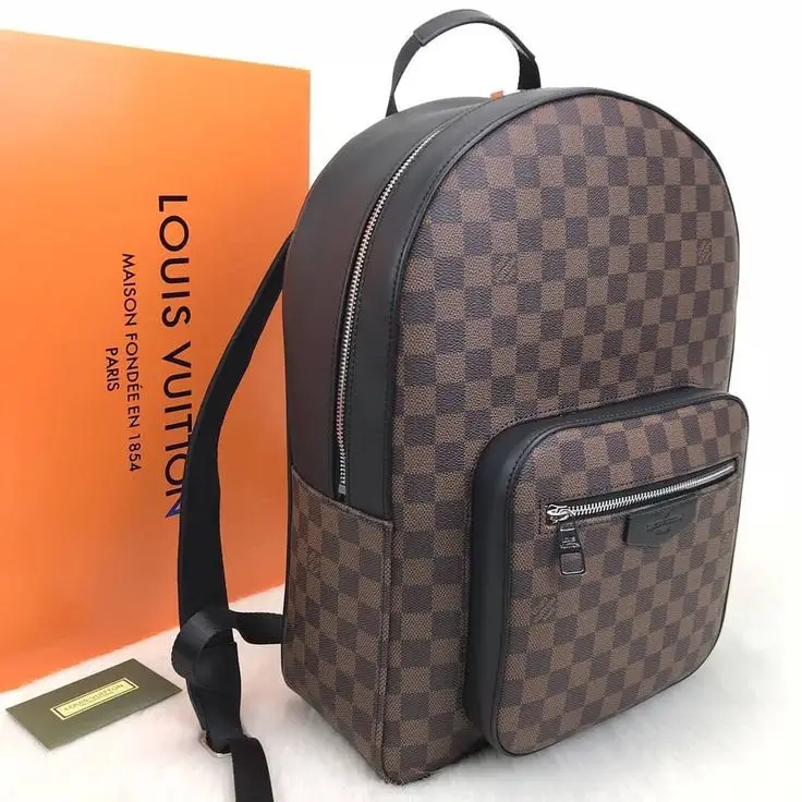 Sac à Dos Damier Brun Premium – Élégance Classique