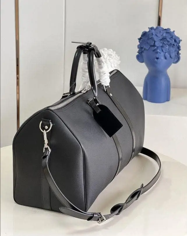 Sac de Voyage Noir Élégant – Grand Format Premium
