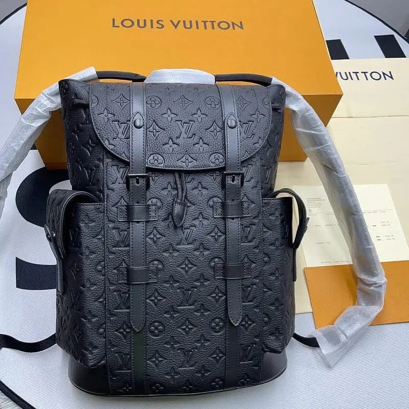 Sac à Dos Noir Monogram – Style Urbain Premium