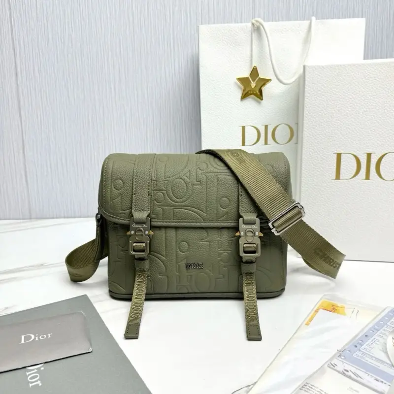 Sac Bandoulière Kaki Embossé – Style Premium