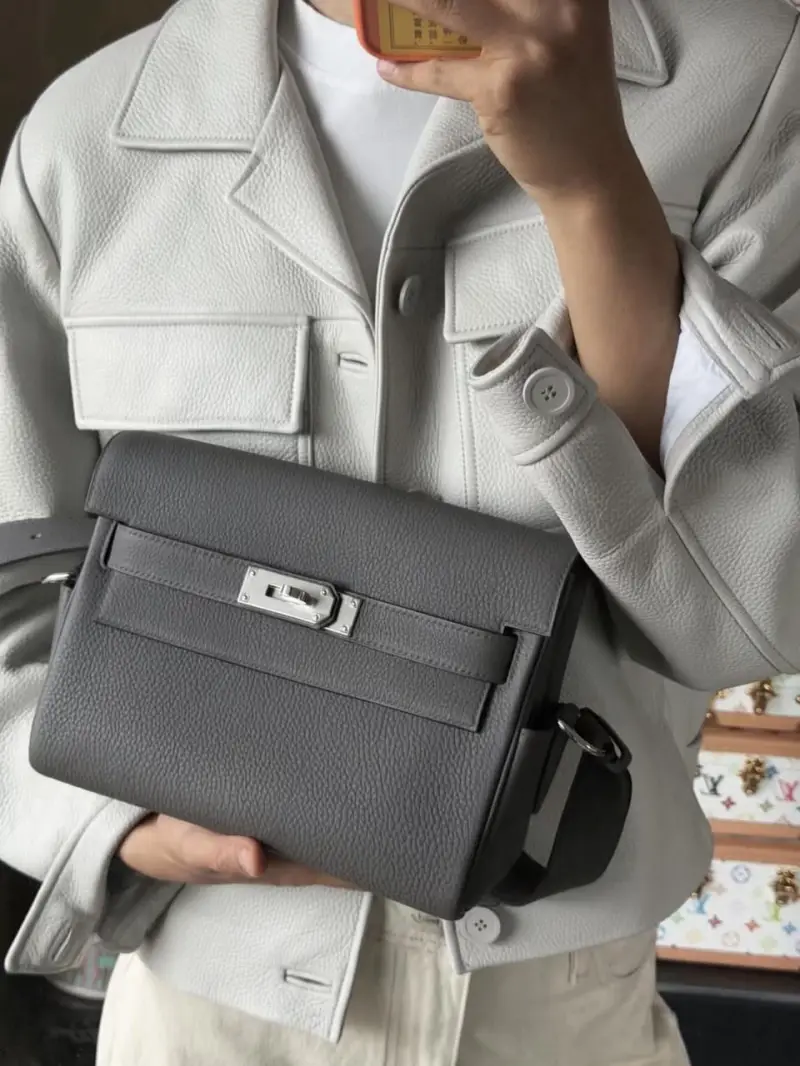 Sac bandoulière Premium Gris Anthracite